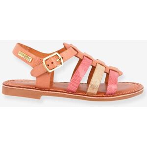 Sandalias de piel Bobbie LES TROPEZIENNES® PAR M. BELARBI rosa medio liso con motivos