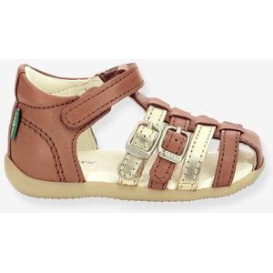 Sandalias infantiles de piel KICKERS® Bigckro caramelo