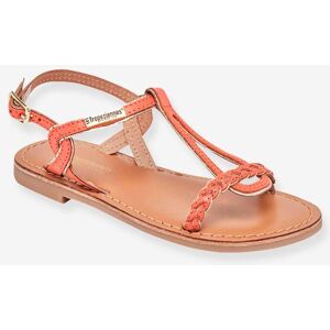 Sandalias de piel infantiles Bappy LES TROPEZIENNES® PAR M. BELARBI coral