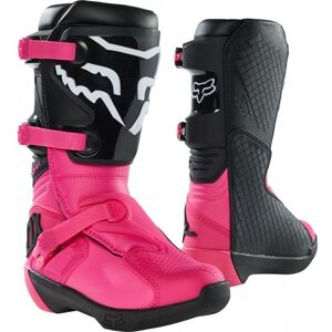 Botas Fox Infantil Comp Negro Rosa  27689-285