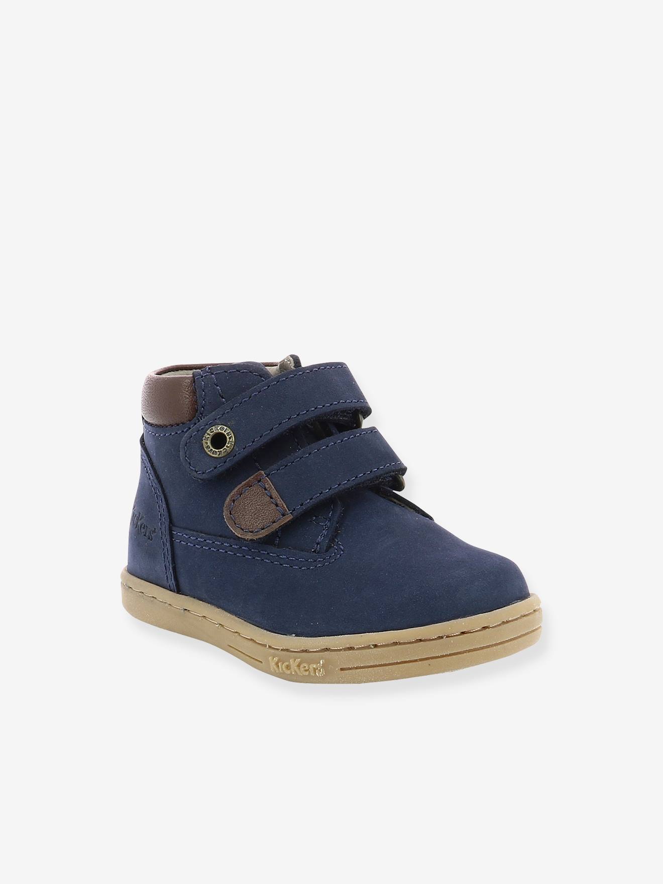 Botines para bebé niño Tackeasy KICKERS® azul oscuro liso