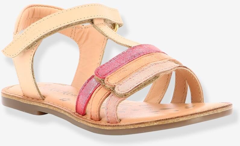 Sandalias de piel Diamanto Diva KICKERS® rosa claro liso