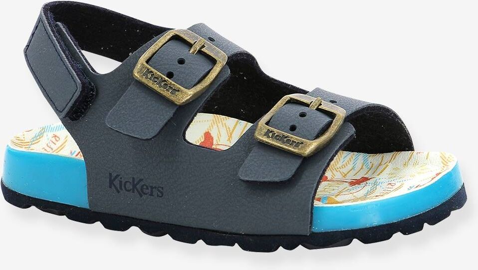 Sandalias de piel infantiles KICKERS® Sunyva azul marino