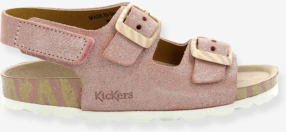 Sandalias de piel infantiles KICKERS® Sunyva cobre irisado