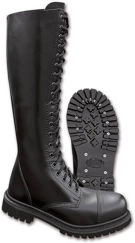 Brandit 20 Eyelet Botas - Negro (38)