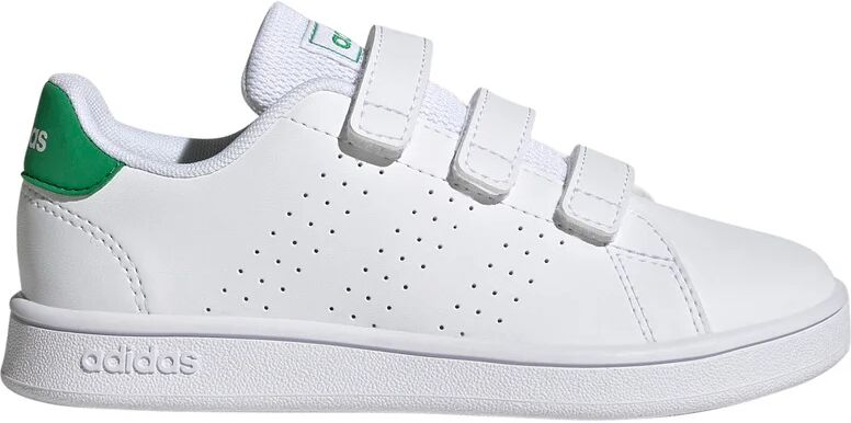 Adidas advantage court lifestyle hook-and-loop zapatilla moda niño Blanco (30)