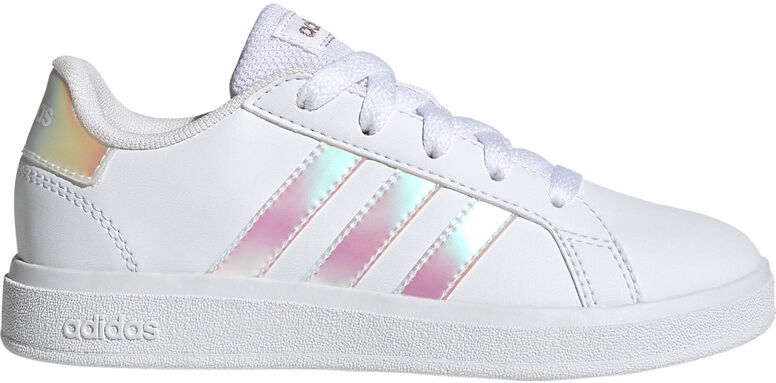 Adidas grand court lifestyle lace tennis zapatilla moda niño Blanco (4)