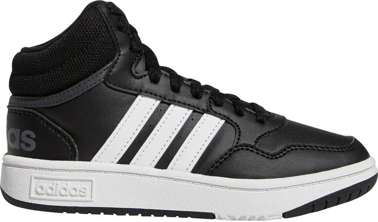 Adidas hoops 30 mid zapatilla moda niño Negro (6)