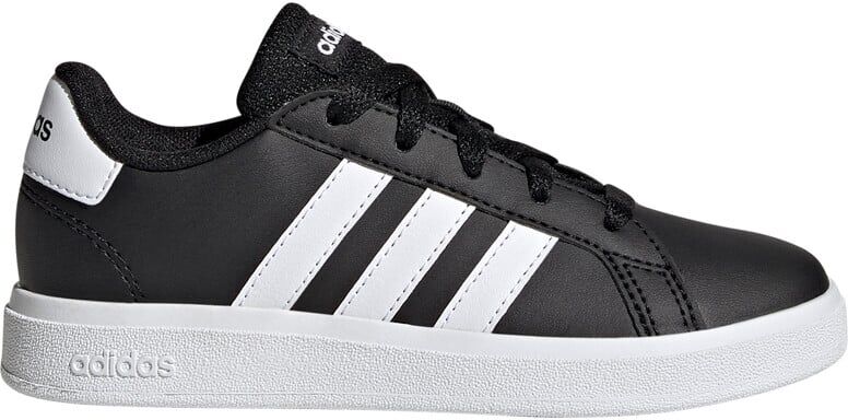 Adidas grand court lifestyle tennis lace-up zapatilla moda niño Negro (38)