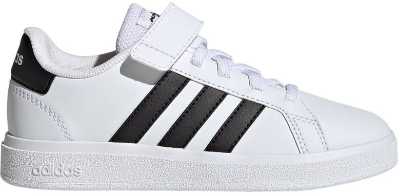 Adidas grand court lifestyle court elastic lace and top strap zapatilla moda niño Blanco (32)