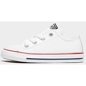 Converse All Star Leather Vauvat - Kids, White  - White - Size: 25