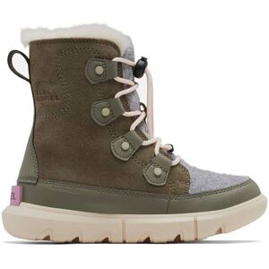 Sorel Youth Explorer Lace Waterproof - Stone - US 4