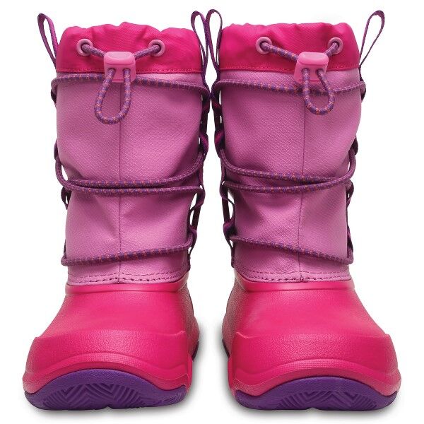 Crocs Swiftwater Waterproof Boot Kids - Pink * Kampanja *  - Size: 204657 - Color: roosa