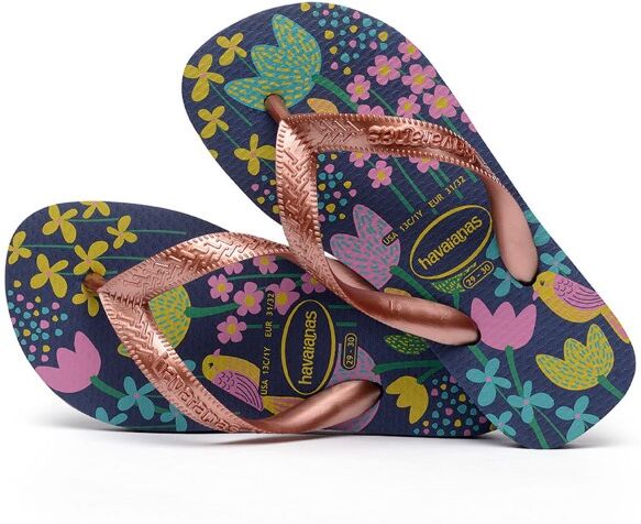 Havaianas Kids Flores - Blue Pattern  - Size: HAK4000052 - Color: Sininen kuvioi