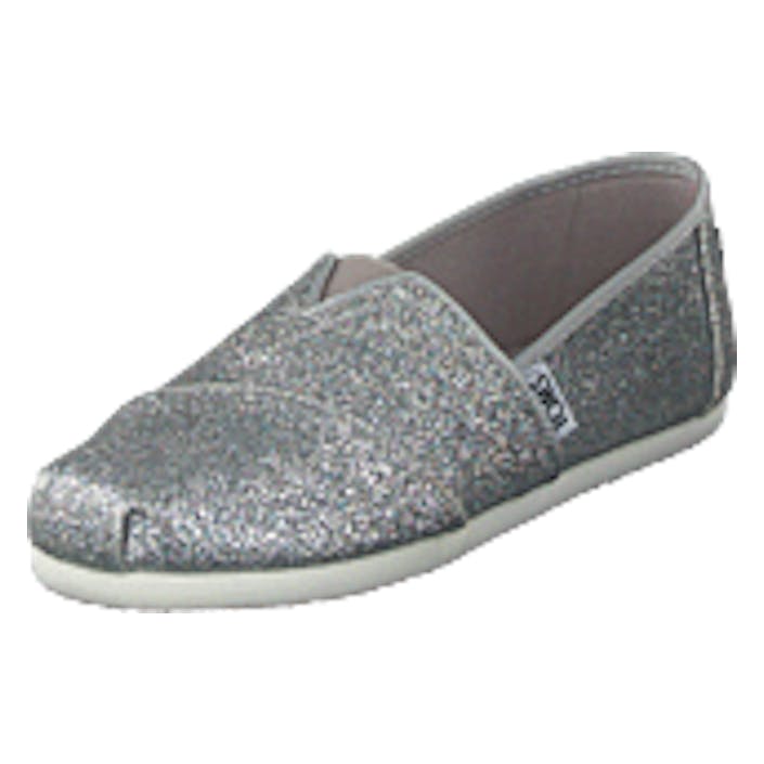 Toms Alpargata Youth Silver Iridescent Glimmer, Shoes, harmaa, EU 36