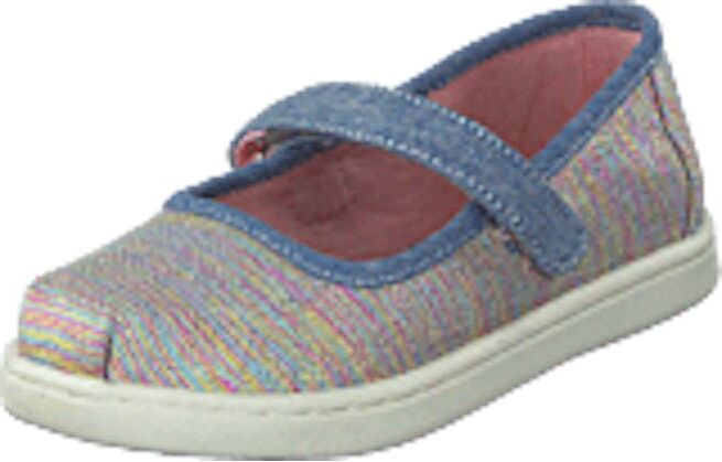 Toms Mary Jane Tiny Pink Multi Twill Glimmer, Shoes, violetti, EU 24,5