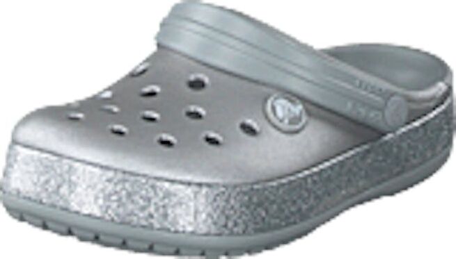 Crocs Crocband Glitter Clog K Silver, Shoes, harmaa, EU 28/29