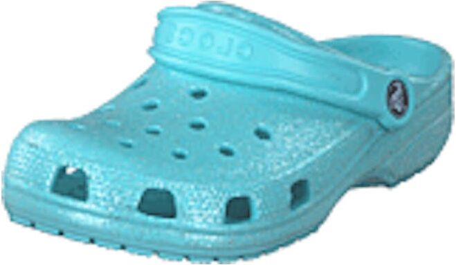 Crocs Classic Glitter Clog K Ice Blue, shoes, turkoosi, EU 23/24