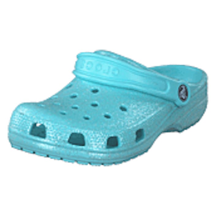 Crocs Classic Glitter Clog K Ice Blue, shoes, turkoosi, EU 25/26