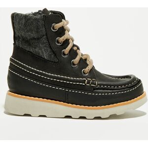 Clarks Originals - Boots en Cuir Crown Spirit noires Noir - Publicité