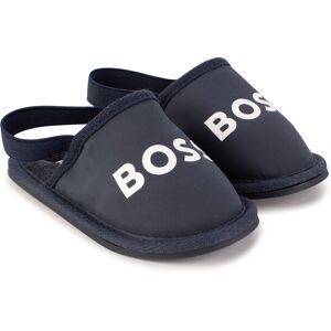 Boss Chaussons mules avec logo GARCON 26 Bleu - Publicité