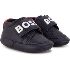 Boss Chaussons souples en cuir GARCON 17 Bleu - Publicité