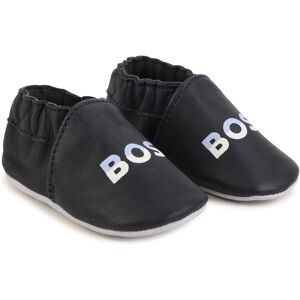 Boss Chaussons souples en cuir GARCON 18 Bleu - Publicité