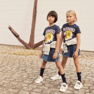 Kenzo KIDS Baskets en cuir avec scratch UNISEXE 27 Blanc - Publicité