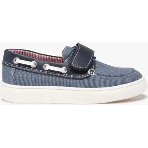 Chaussures bateau garçon en toile denim avec scratch - 29 - GEMO denim - Publicité