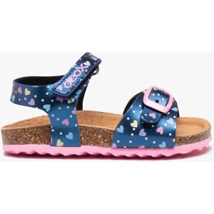 Sandales bébé fille à brides irisées avec motifs - Geox - 21 - marine - GEOX marine