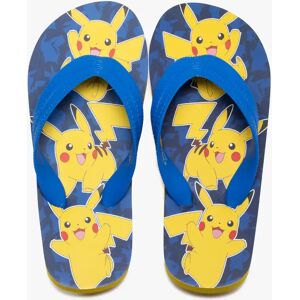 Tongs garçon à semelle Pikachu et brides unies - Pokemon - 27 - bleu - POKEMON bleu - Publicité