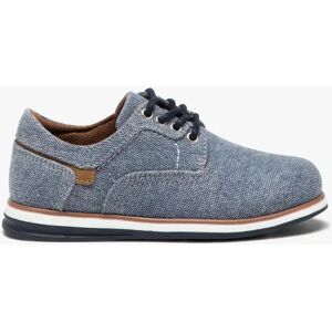 Derbies garçon unis en toile avec semelle bicolore - 29 - bleu - GEMO bleu - Publicité