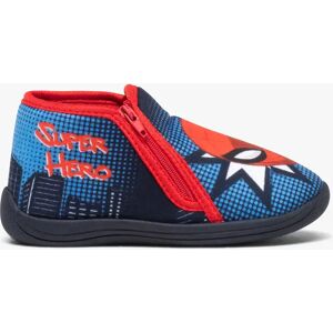 Chaussons bébé garçon super héros en velours - 24 - bleu - SPIDERMAN bleu