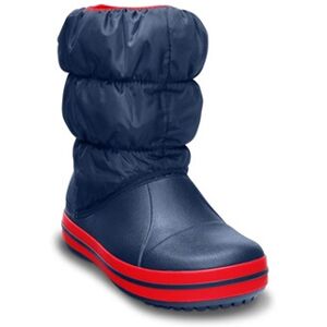 Crocs Bottes Enfant Kids' Winter Puff Boot Bleu marine et rouge Taille 28-29 - Publicité