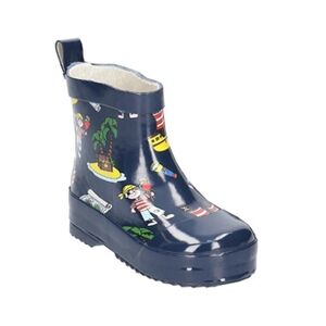 Playshoes bottes de pluie courtes pirates bleu foncé - Publicité
