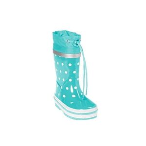 Playshoes bottes de pluie à pois turquoise - Publicité