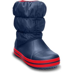 Crocs Bottes Enfant Kids' Winter Puff Boot Bleu marine et rouge Taille 22-23 - Publicité