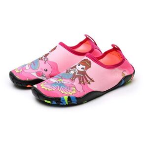 Pink Girl Size 23-24 -Chaussures Pieds Nus Enfants Natation Pantoufles Baskets Pour Garçon Fille Enfants Chaussures De Plage Chausse - Publicité