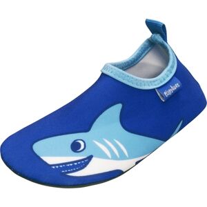 Playshoes Chaussons de bain enfant requin bleu uni