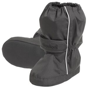 Playshoes Chaussons de pluie enfant scratch thermoactifs, noir 22/23