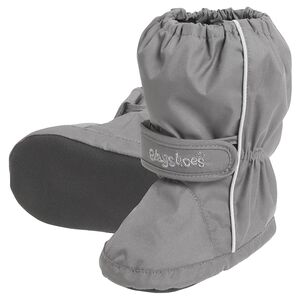 Playshoes Chaussons de pluie enfant scratch thermoactifs, gris 22/23