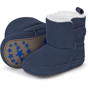 Sterntaler Bottes enfant nubuk peluche bleu marine