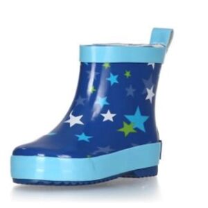 Playshoes Bottes enfant caoutchouc demi-tige étoiles bleu 18