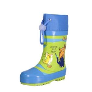 Playshoes Bottes enfant caoutchouc amis pour la vie bleu