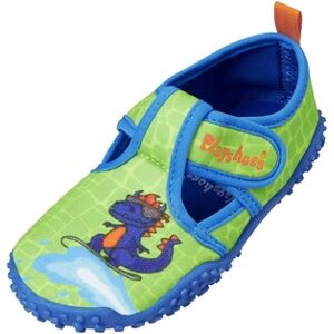 Playshoes Chaussons de bain enfant scratch dinosaure bleu/vert 26/27