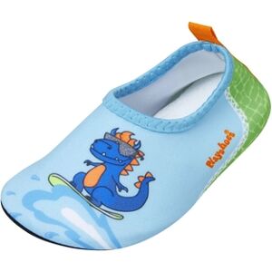 Playshoes Chaussons de bain enfant dinosaure bleu/vert