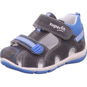 superfit Sandales enfant Freddy bleu/gris clair, largeur moyenne