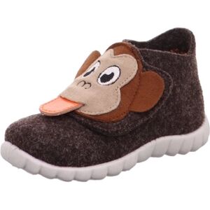 superfit Chaussons enfant scratch Happy petit singe brun 21