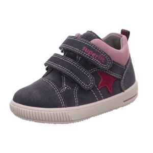 superfit Chaussures basses enfant scratch Moppy gris, largeur moyenne