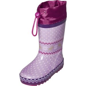 Playshoes Bottes de pluie norvegiennes doublees lilas